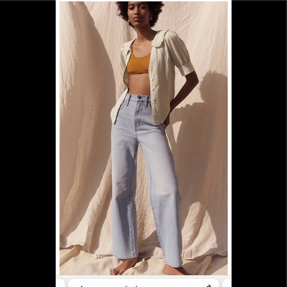 Madewell the Perfect Vintage Jean Wide-leg Crop Jean